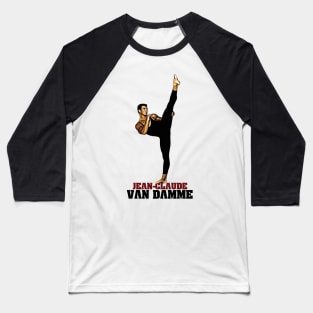 JCVD kicking Baseball T-Shirt